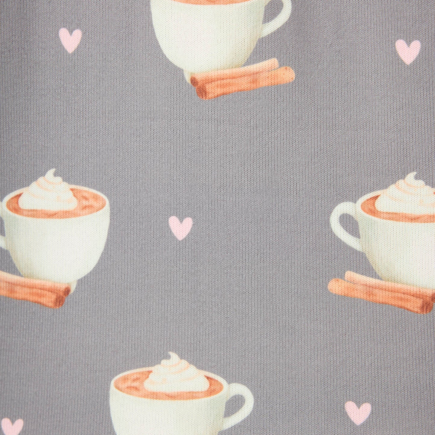 Love You A Latte PJ Set - RULTST - Charcoal Unclassified P.J. Salvage