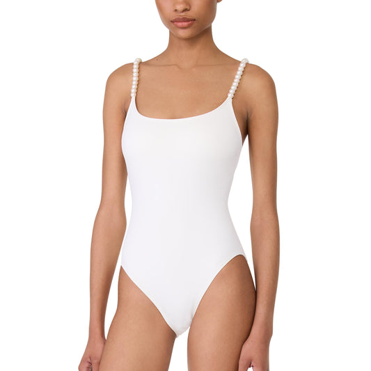 Pearl Strap One Piece - S20486 - Cream Swim - One Pieces KATE SPADE