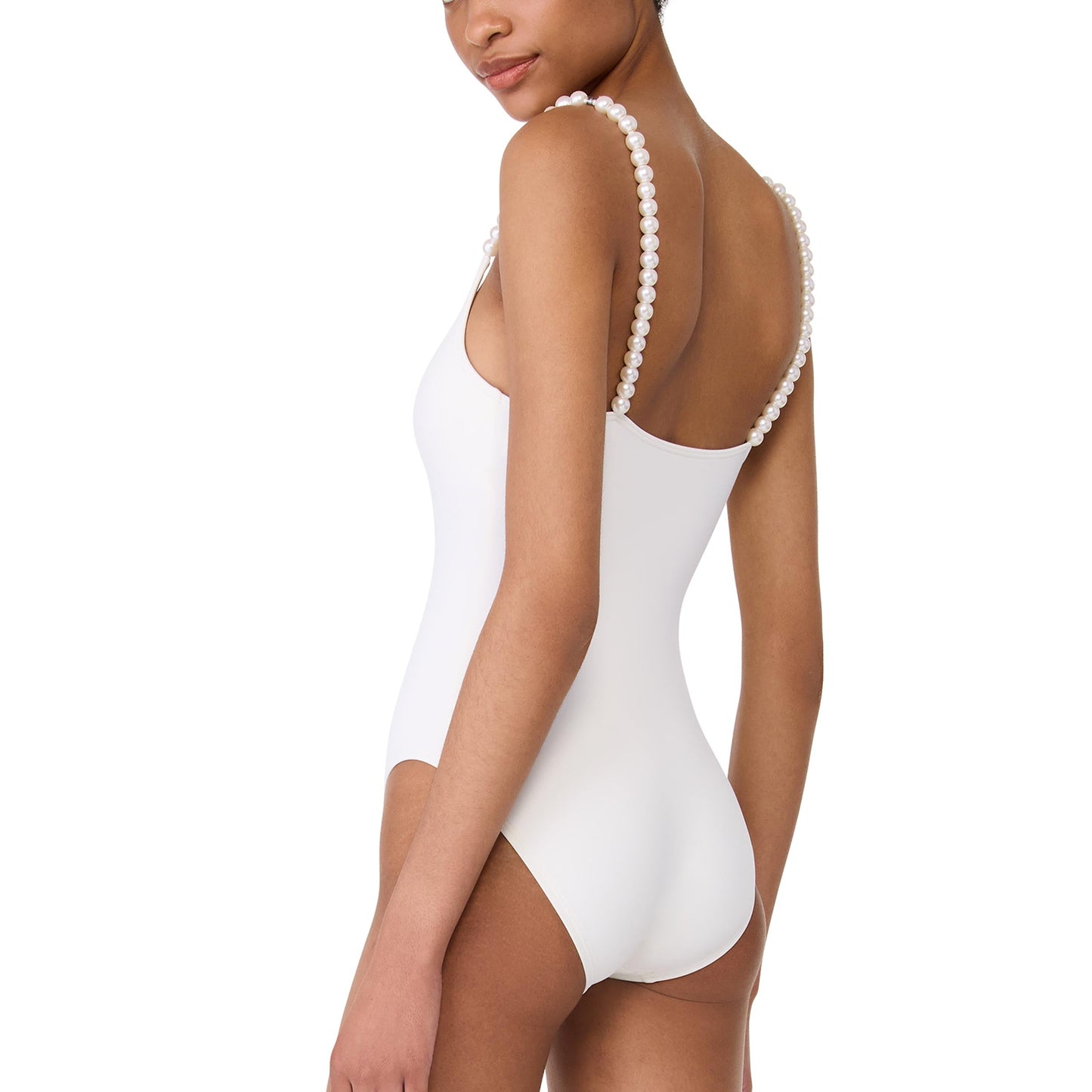 Pearl Strap One Piece - S20486 - Cream Swim - One Pieces KATE SPADE