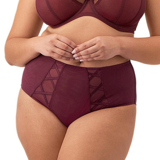 Sachi Cabernet Full Brief - EL4366 Bras & Lingerie - Underwear - Brief Elomi   