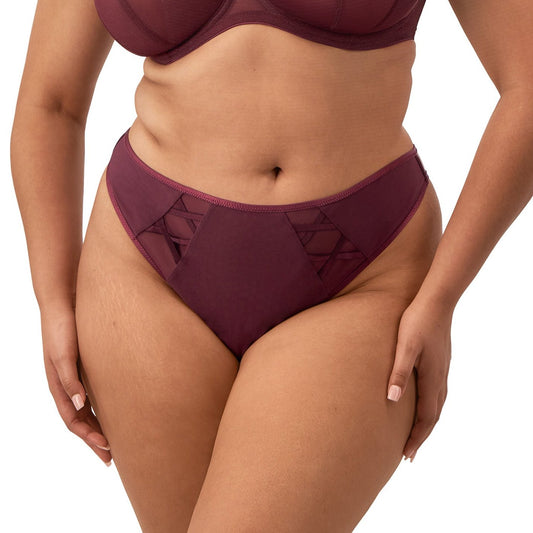 Sachi Thong - EL4367 - Cabernet Bras & Lingerie - Underwear - Thong Elomi   