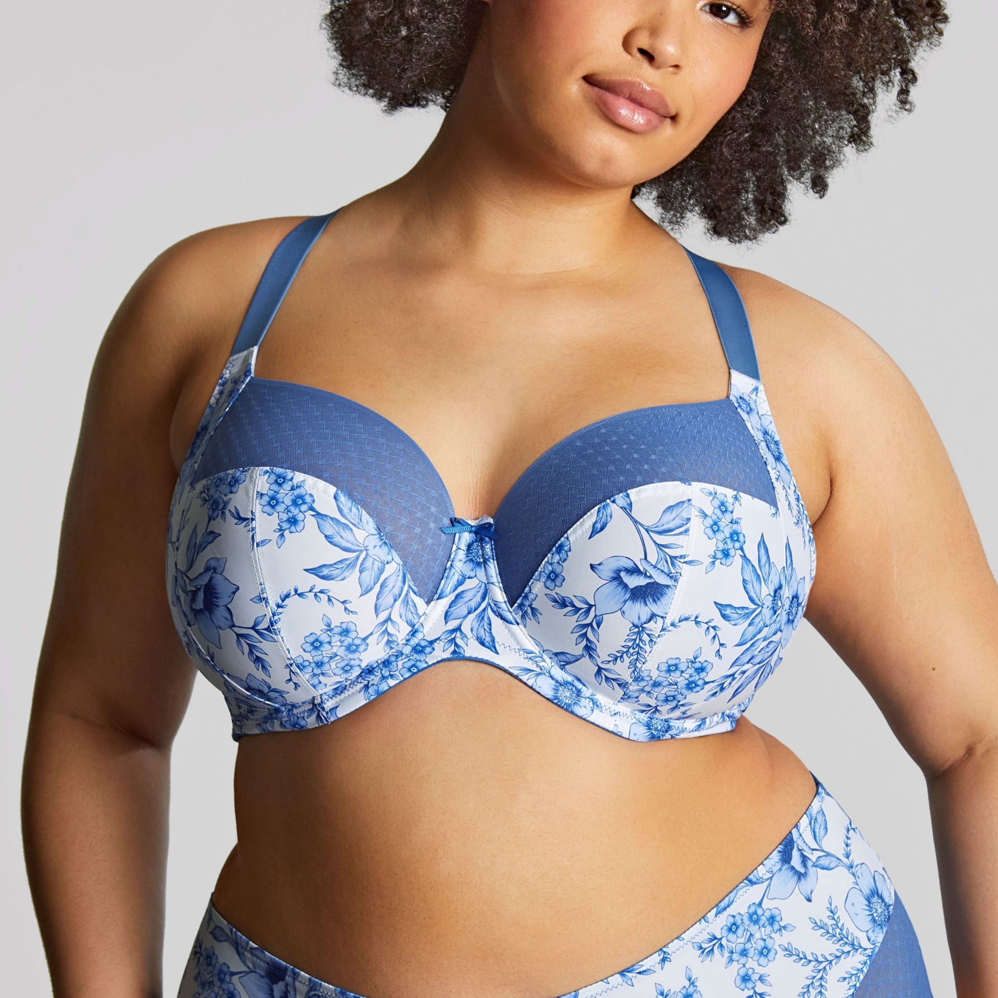 Bliss Full Cup - 10685 - Blue Floral Bras & Lingerie - Bras - Underwire Bras Sculptresse