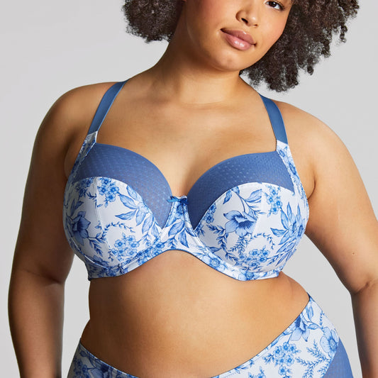 Bliss Full Cup - 10685 - Blue Floral Bras & Lingerie - Bras - Underwire Bras Sculptresse