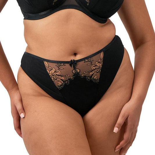 Teagan Thong - EL302670 - Black Bras & Lingerie - Underwear - Brief Elomi   