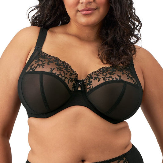 Zarla Stretch Banded Bra - EL302505 - Black Bras & Lingerie - Bras - Underwire Bras Elomi