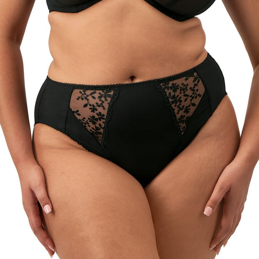 Zarla Black High Leg Brief - EL302553 Bras & Lingerie - Underwear - Brief Elomi