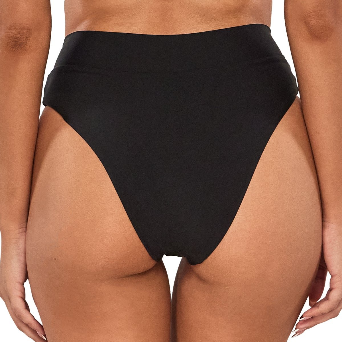 Delfina V-Front - B325 - Black Swim - Bottoms - Bikini Sunsets, Inc.