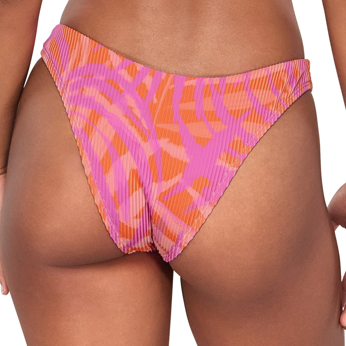 Maddie Bottom - B370 - Palm Fusion Rio Rib Swim - Bottoms - Bikini Sunsets, Inc.