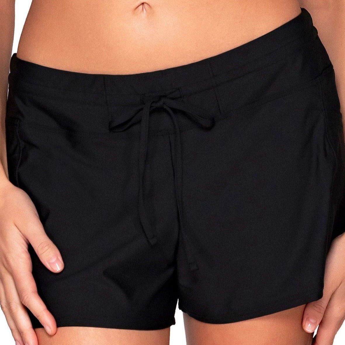 Laguna Swim Short - 905B - Black Swim - Bottoms - Short Sunsets, Inc.   