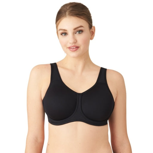 Simone Full Coverage Underwire Sports Bra - 855170 Wacoal BLACK 42DDD