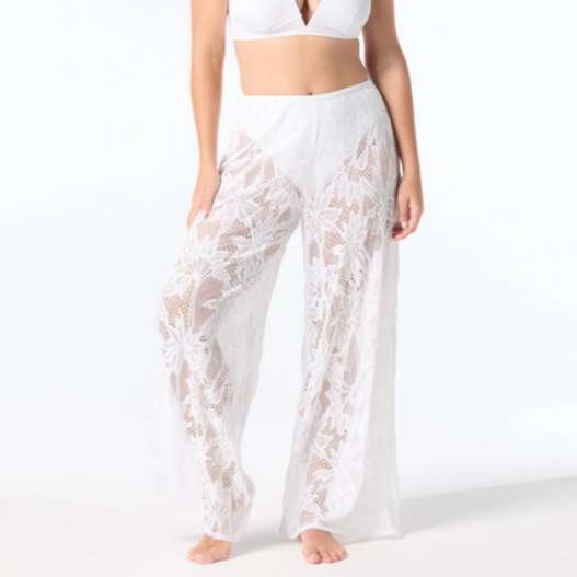 Felicity Cover Up Pants - U1C605 - White Swim - Cover ups COCO REEF   