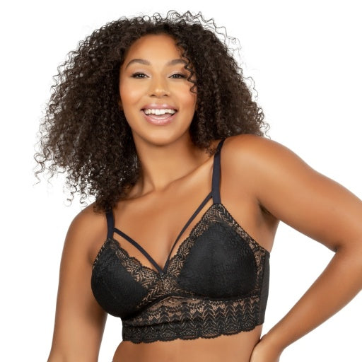 Mia Lace Wire-Free Padded Lace Bralette - P5951 Bras & Lingerie - Bras - Bralettes PARFAIT BLACK 36C