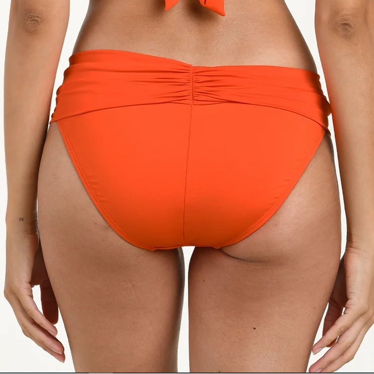 Island Goddess Ruched Band Hipster Bottom - LB0IG95 - Tangelo Swim - Bottoms - Hipster LA BLANCA