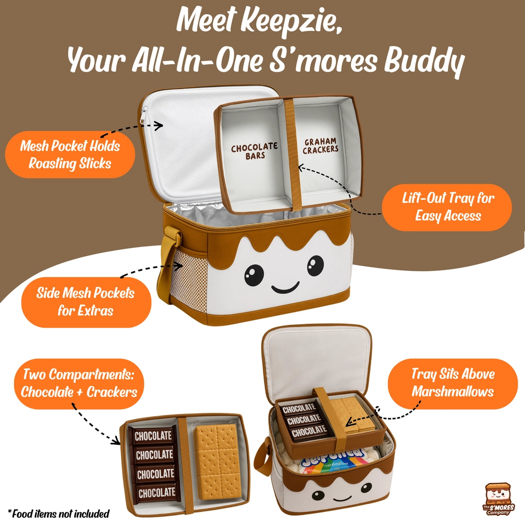 Keepzie -The Compact S'mores Companion - Best S'mores Caddy Apparel - Accessories The S'mores Company