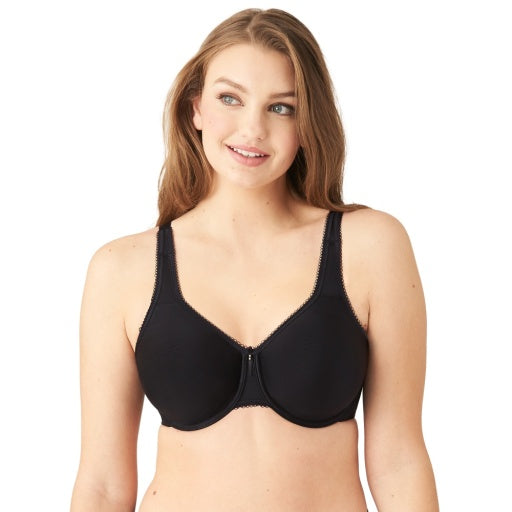 Basic Beauty Full Coverage Underwire Bra - 855192 - Black Bras & Lingerie - Bras - Underwire Bras Wacoal 40DD BLACK