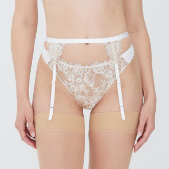 Entice Garter Belt - 379143 - White Bras & Lingerie - Underwear - Thong SKARLETT BLUE WHITE XS