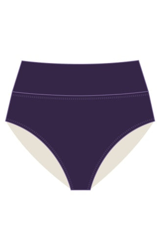 Hannah High Waist - 33B - Paradise Plum Swim - Bottoms - High Waist Sunsets, Inc. PURPLE 18