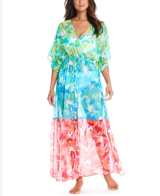 Chiffon Coverup Dress - RBSE24855X - Multi Swim - Cover ups BLEU ROD BEATTIE