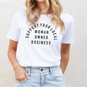 Support Your Local Woman Owned Business Tee Apparel Ashley's Lingerie & Swimwear