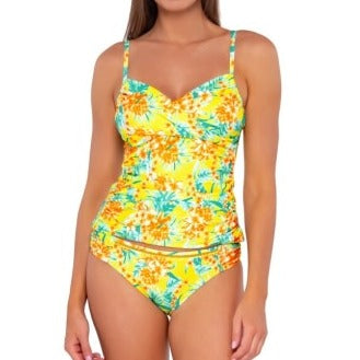 Simone Tankini - 81T- Golden Tropics Swim - Tops - Tankinis Sunsets, Inc. Yellow S 