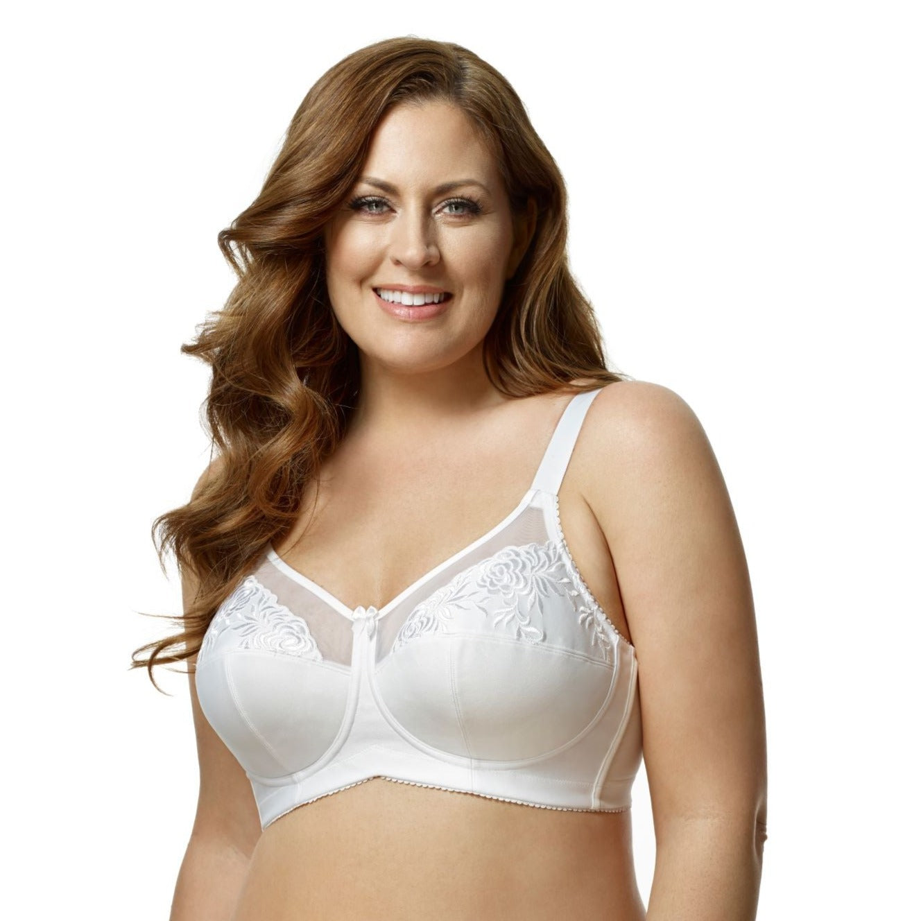 Embroidered Wirefree Softcup - 1301 Bras & Lingerie - Bras ELILA WHITE 40B 