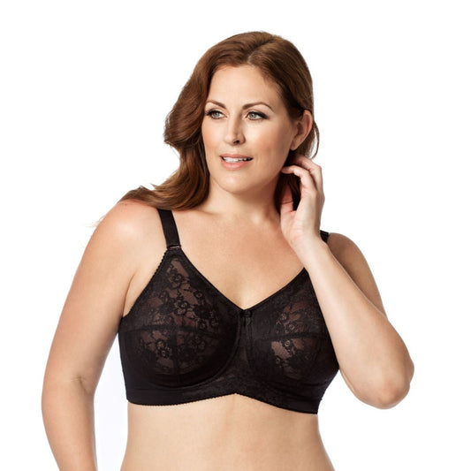 Wirefree Lace Softcup Bra - 1303 Bras & Lingerie - Bras ELILA BLACK 38E 