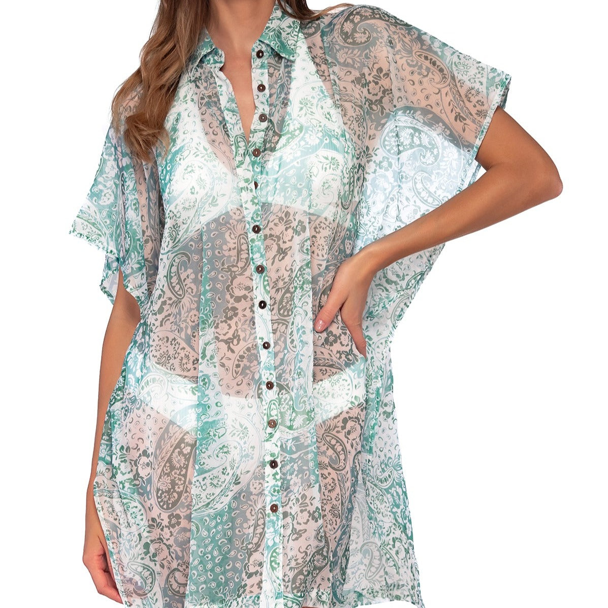 Shore Thing Tunic - 181 - Daydream Swim - Cover ups Sunsets, Inc.   