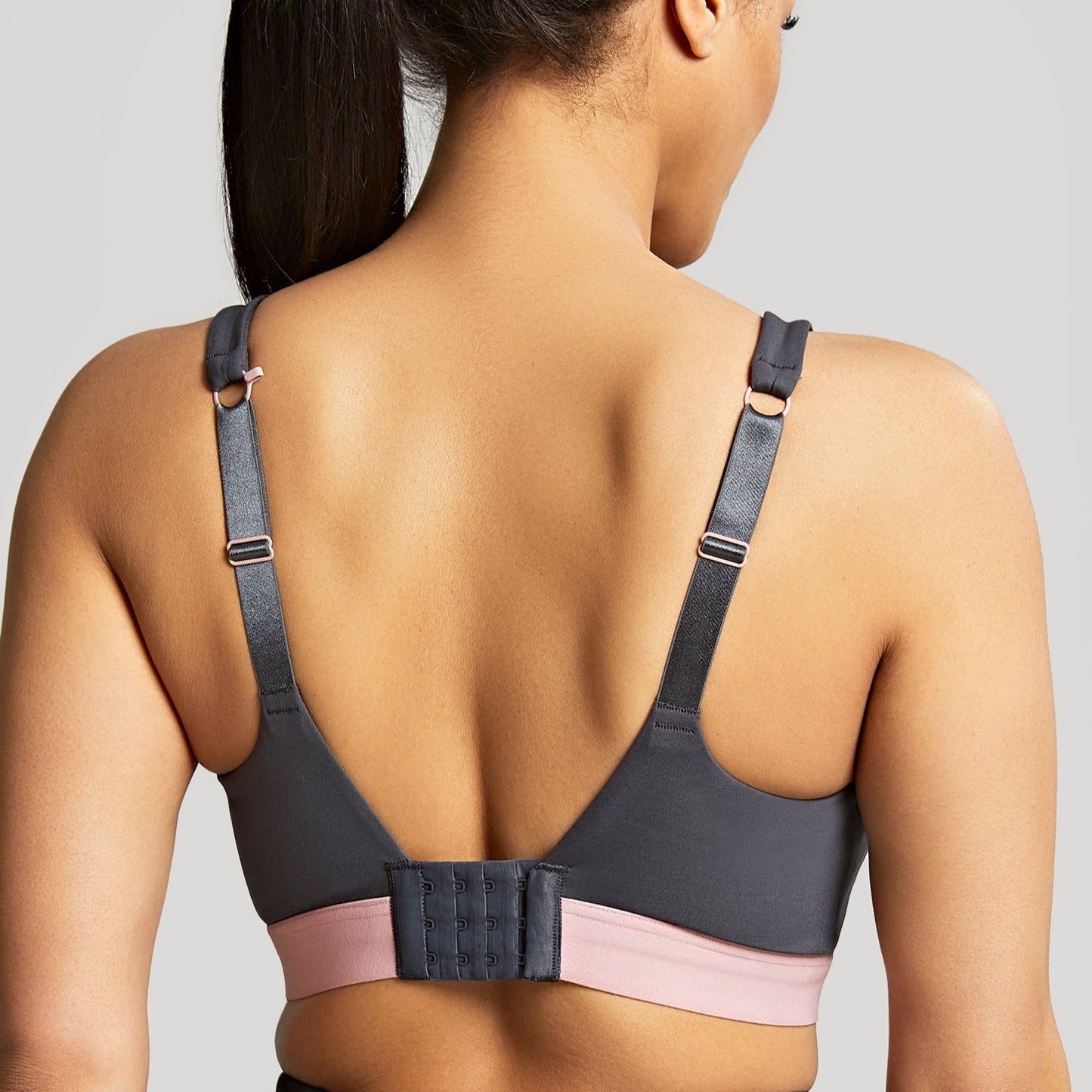Ultra Perform Non-Padded Wired Sports Bra - 5022 - Charcoal Bras & Lingerie - Bras - Sports Bras Panache   