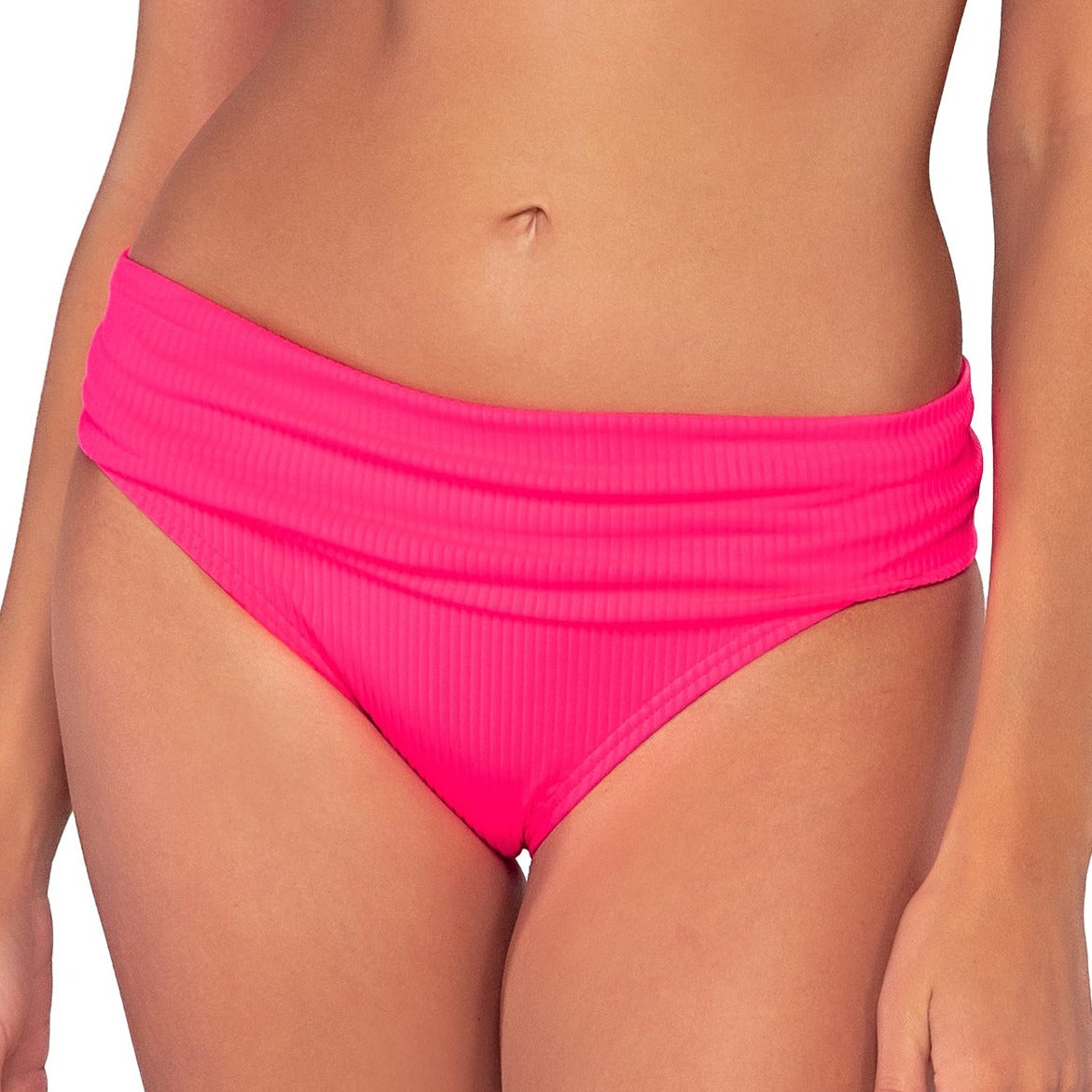 Unforgettable Bikini Bottom - 27B - Neon Pink Swim - Bottoms - Bikini Sunsets, Inc. PINK S 
