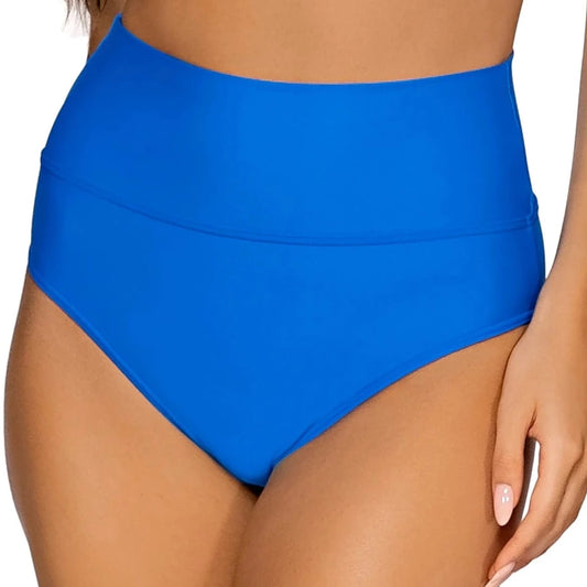 Hannah High Waist - 33B - Electric Blue Swim - Bottoms - Bikini SUNSETS BLUE XS 