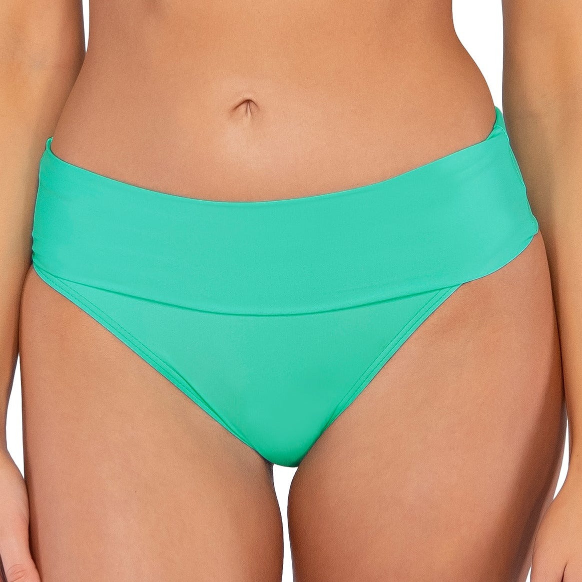Hannah High Waist Bottoms - 33B - Mint Swim - Bottoms - Bikini SUNSETS   