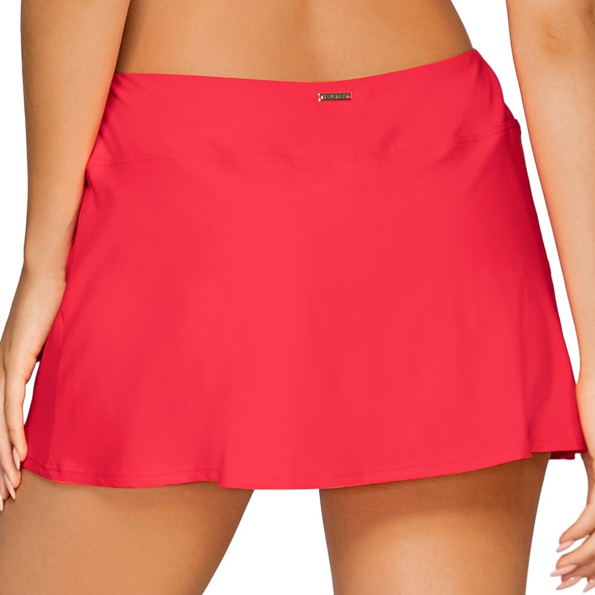 Sporty Swim Skirt - 40B - Geranium Swim - Bottoms - Skirt Sunsets, Inc.   