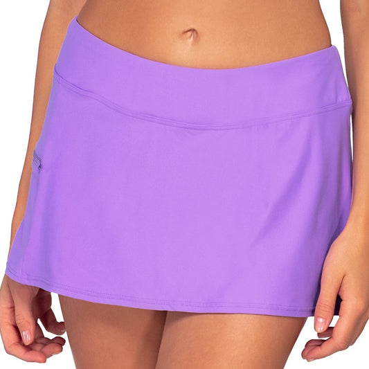 Sporty Swim Skirt - 40B - Passion Flower Swim - Bottoms - Skirt Sunsets, Inc. PURPLE S 