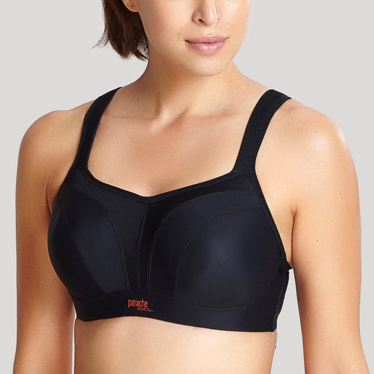 High Impact Sports Bra  - 5021 - Black Bras & Lingerie - Bras - Sports Bras Panache 28 DD BLACK