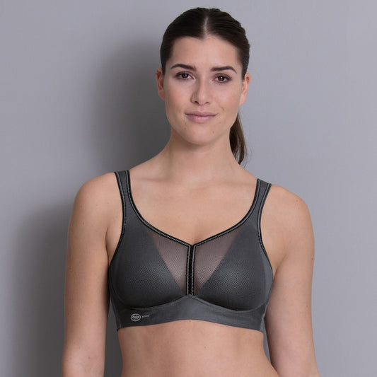 Air Control Deltapad Sports Bra - 5544 - Anthracite Bras & Lingerie - Bras - Sports Bras ANITA GRAY 32C