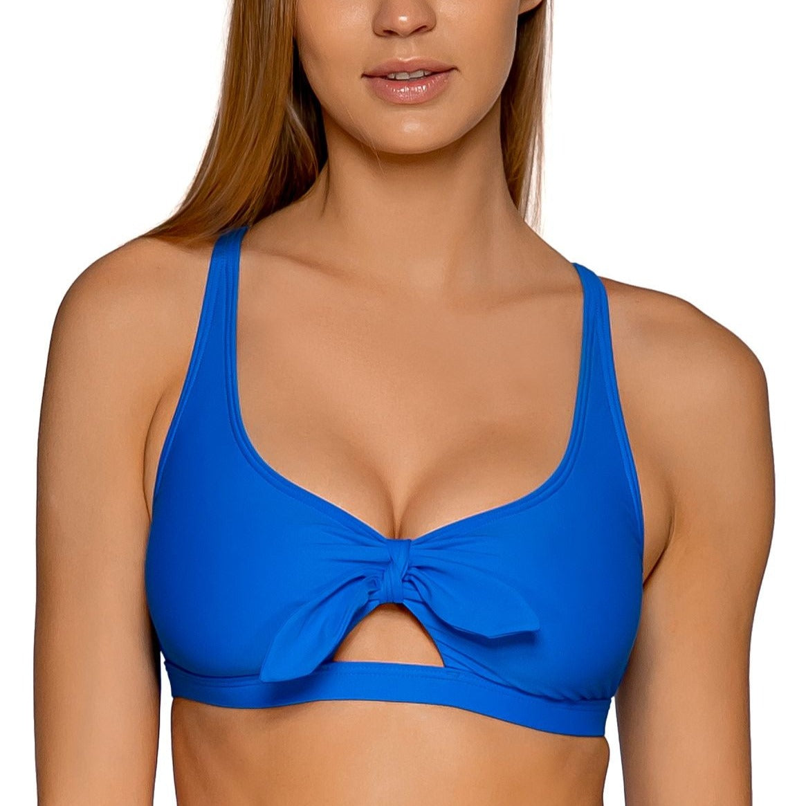 Brandi Bralette Swim Top - 68T - Alegria/Electric Blue Swim - Tops - Bikinis Sunsets, Inc.   