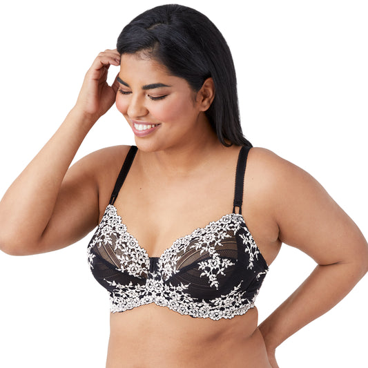 Embrace Lace Underwire Bra - 65191 Wacoal BLACK 34B