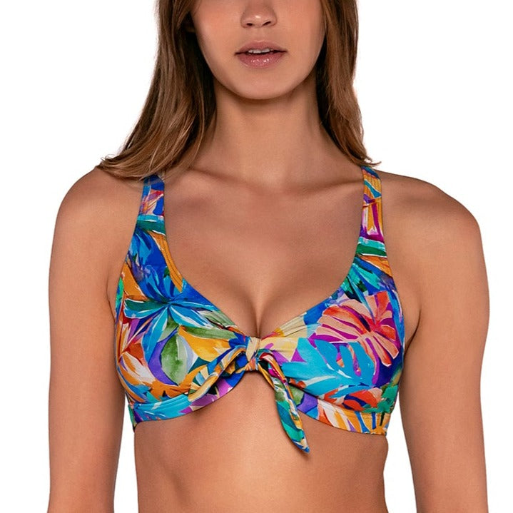 Brandi Bralette Swim Top - 68T - Alegria/Electric Blue Swim - Tops - Bikinis Sunsets, Inc. MULTI S 