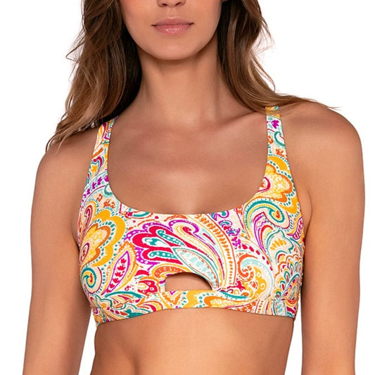Brandi Bralette Swim Top - 68T - Phoenix Swim - Tops - Bikinis Sunsets, Inc. MULTI S 