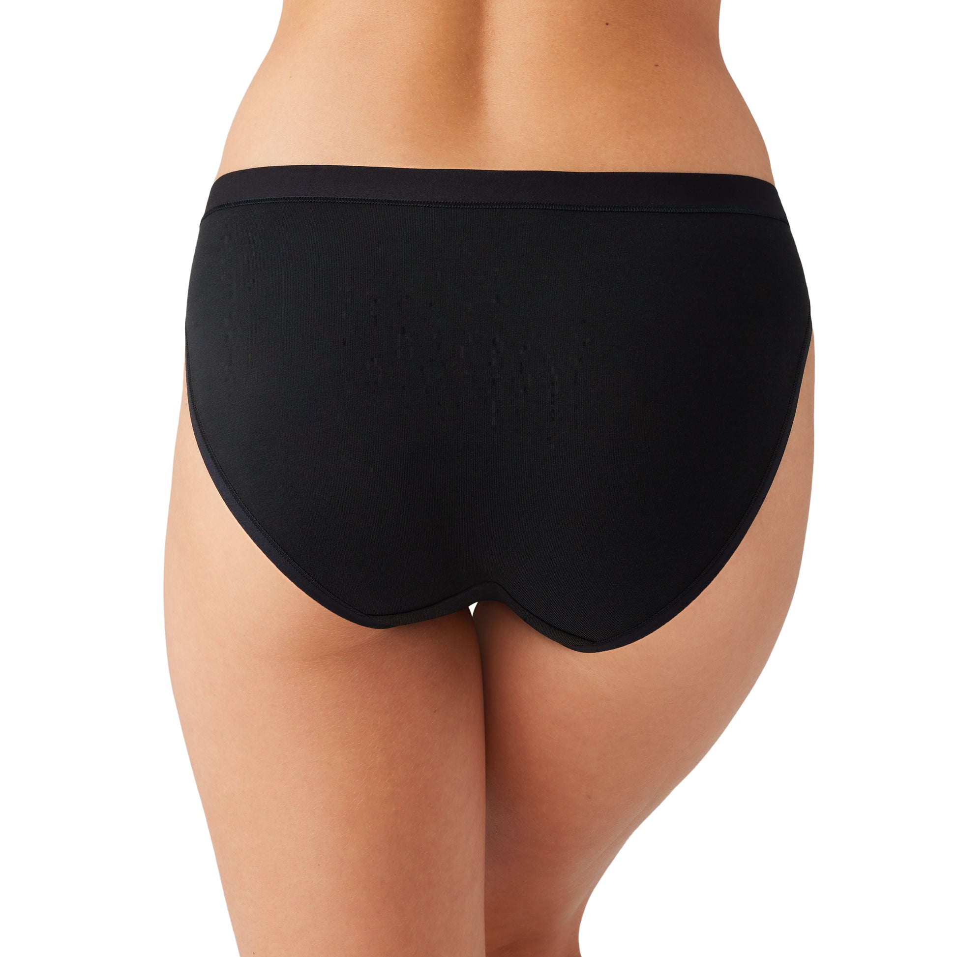 Understated Cotton Bikini Brief - 870362 - Sand/Black Bras & Lingerie - Underwear - Hi-Cut Wacoal   