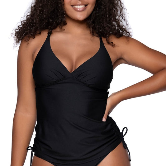 Cassie Tankini - 931T - Black Swim - Tops - Tankinis SUNSETS BLACK 06