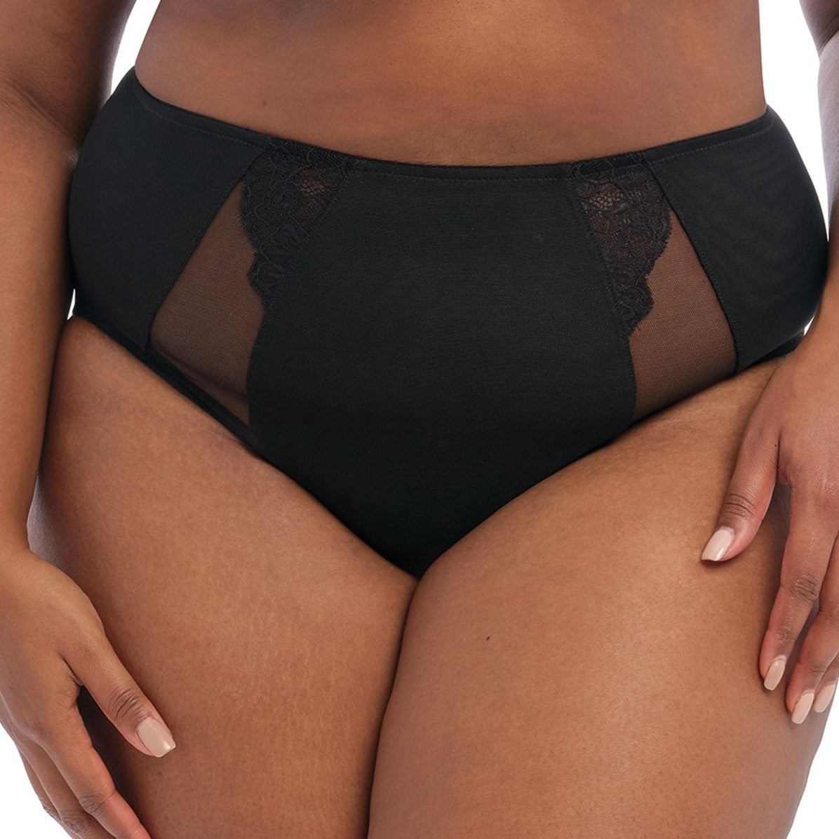Brianna Full Brief- EL8085 Bras & Lingerie - Underwear - Full Brief Elomi BLACK M 