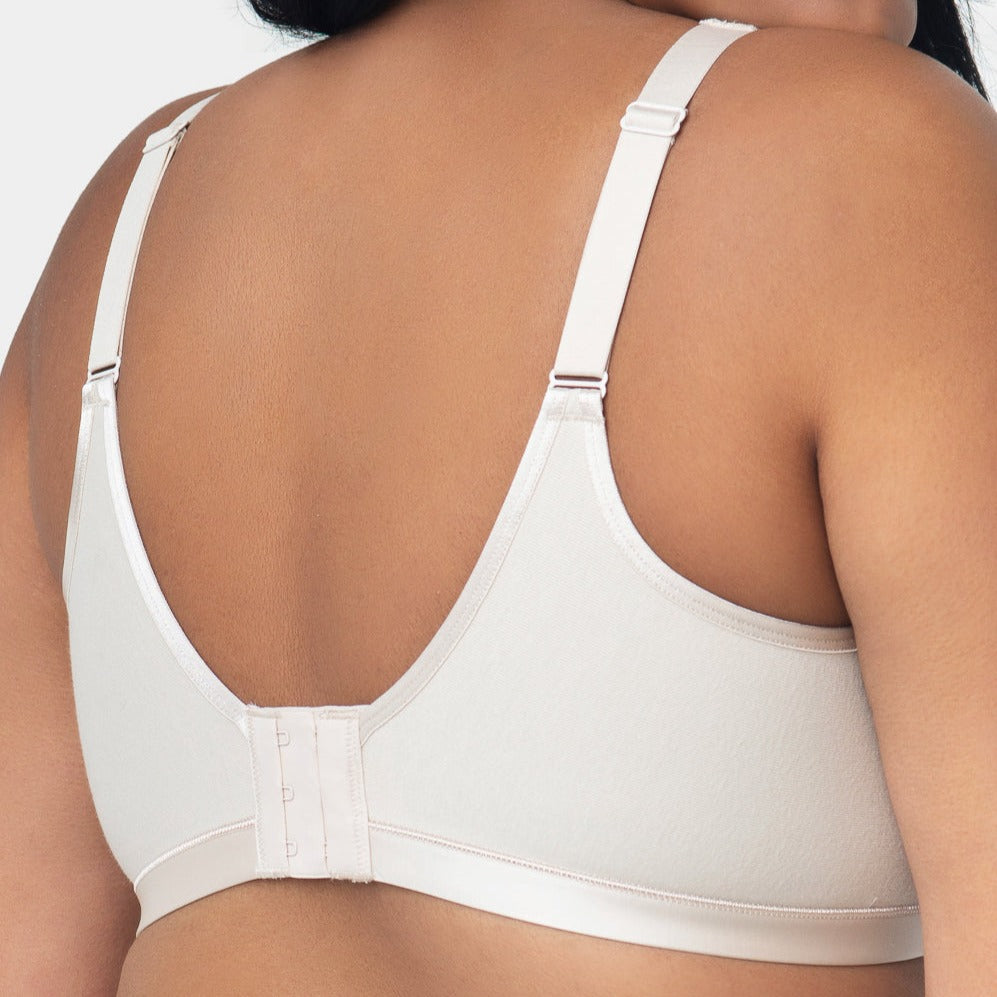Cotton Luxe Wirefree Bra - 1010 - Natural Bras & Lingerie - Bras - Wireless Bras CURVY COUTURE   