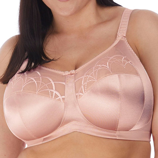 Elomi Womens Cate Wirefree Soft Cup Bra, 36E, Latte 