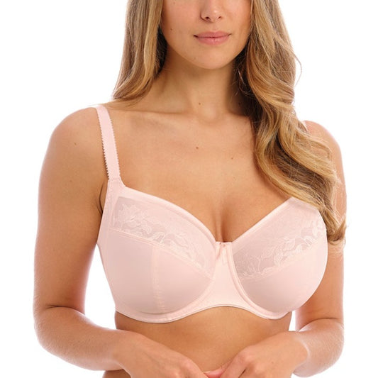 Illusion Underwire Side Support Bra - FL2982 - Blush Bras & Lingerie - Bras - Underwire Bras Fantasie Lingerie 30F PINK