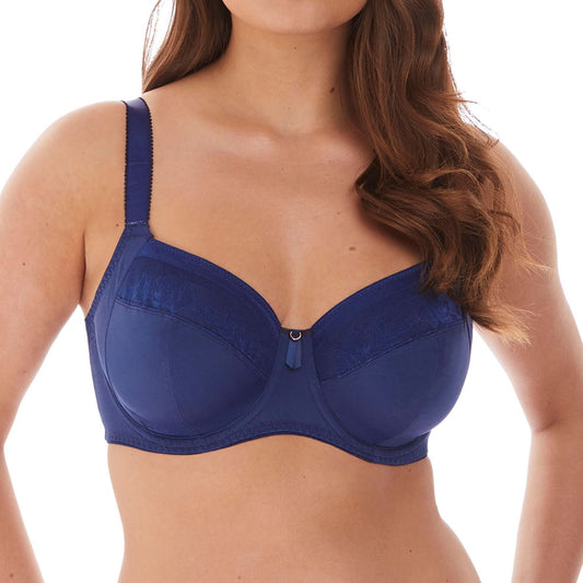 Illusion Underwire Side Support Bra - FL2982 - Navy Bras & Lingerie - Bras - Underwire Bras Fantasie Lingerie 30DD BLUE