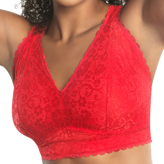 Adriana Lace Bralette - P5482 - Red