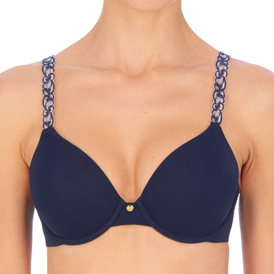 Pure Luxe Full Fit Bra- 732080 - Midnight Navy/Antique Peach