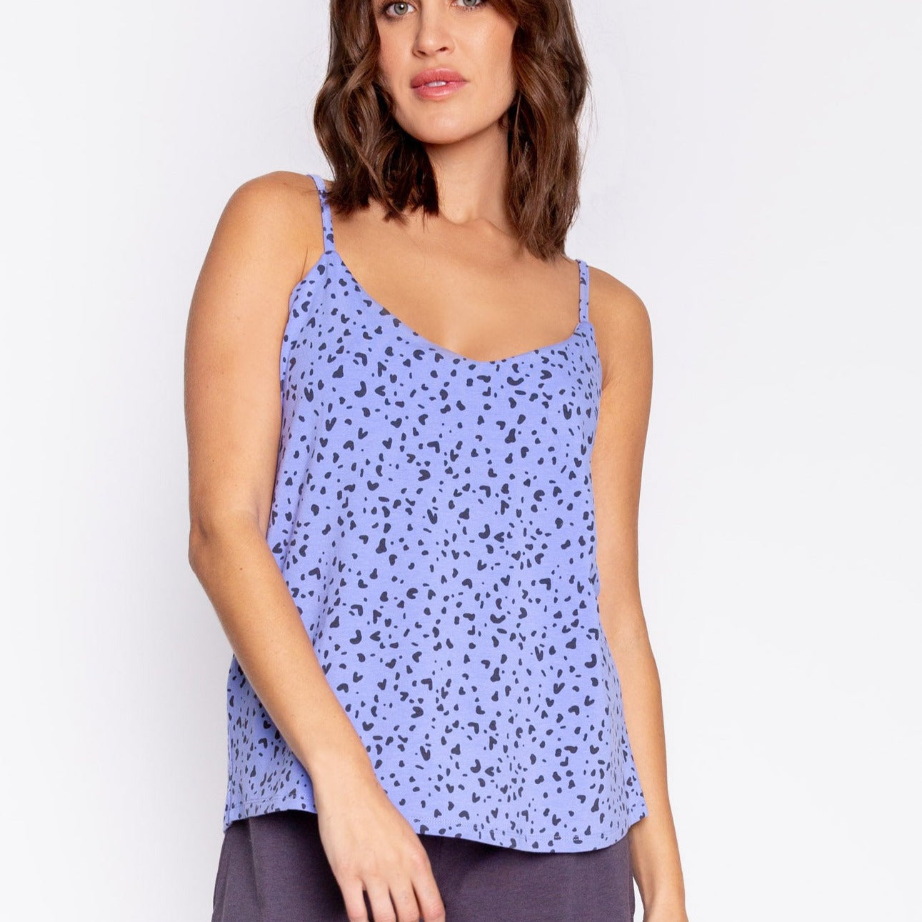 Molly Modal Cami - RGMMC - Periwinkle/Charcoal