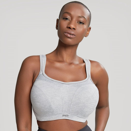 High Impact Sports Bra  - 5021 - Gray Marl Bras & Lingerie - Bras - Sports Bras Panache 28 DD GRAY